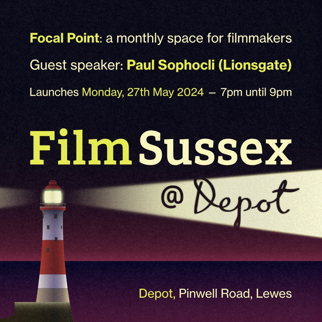 Focal Point: A Monthly Space for Professional Filmmakers! Join the waiting list: mailchi.mp/filmsussex/foc…
Join us for a monthly filmmaker networking event hosted by <a href="/FilmSussexCIC/">Film Sussex</a> and <a href="/LewesDepot/">Lewes Depot</a>! Discover, connect, and help us support Sussex filmmakers. See you there
