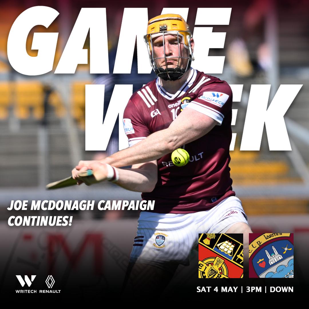 GAME WEEK 3️⃣ 

Joe McDonagh Cup v Down 

📍Ballycran
⏰ 3PM 
📆 4th May
🎟️ - am.ticketmaster.com/gaa/24BC0405 

Best of luck to Joe Fortune's side 🇱🇻 🇱🇻
#iarmhiabu
#westmeathgaa
#maroonandwhitearmy