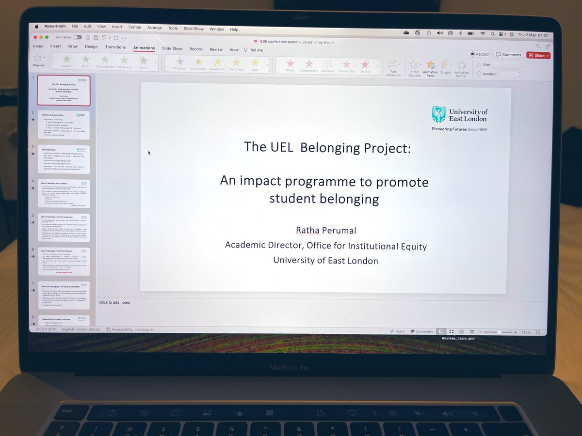 My paper presentation at the #EquityInEducationSociety <a href="/EdEqServices/">Institute for Equity, University Centre</a> conference. Looking forward to sharing &amp; exchanging ideas with colleagues in the various parallel sessions today. <a href="/UEL_OIE/">Office for Institutional Equity (OIE) at UEL</a> <a href="/UEL_News/">Uni of East London</a> @UEL_EduandCmty <a href="/pbalakrishnan08/">Pravin Balakrishnan</a> #EquityInEducation #EquityInSociety