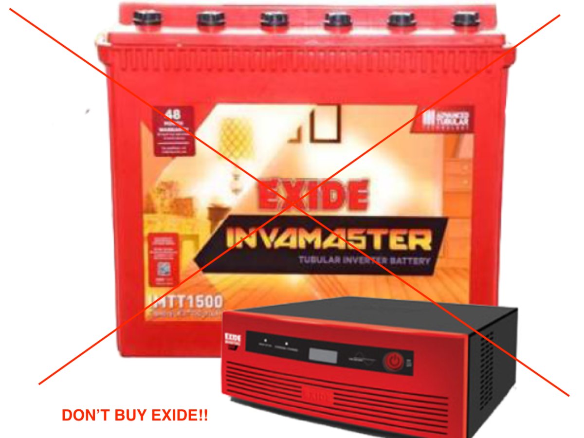 @ExideCare My In-warranty #exide home inverter battery and inverter, have not been functioning for the past two days. Today, the technician called to INFORM that he can visit only after four days. Do we have to endure four days without power backup during the hot summer in Pune…