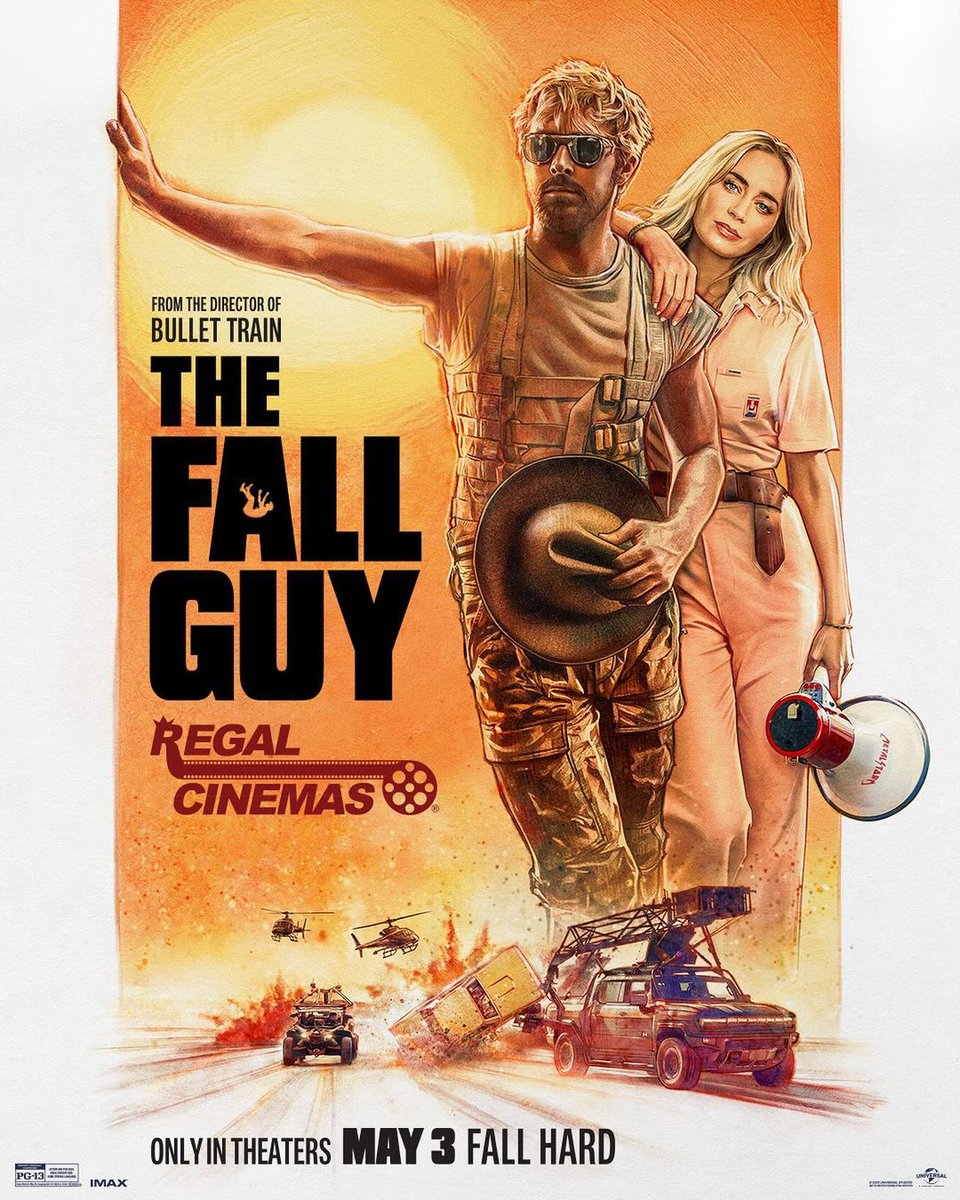 EXCLUSIVE: Here is the official poster for the upcoming 'The Fall Guy' releasing on May 3, 2024. See more: juksun.com/movie/the-fall…

#TheFallGuy #TheFallGuyMovie #DavidLeitch #RyanGosling
#EmilyBlunt
#AaronTaylorJohnson
#HannahWaddingham
#TeresaPalmer
#StephanieHsu
#WinstonDuke