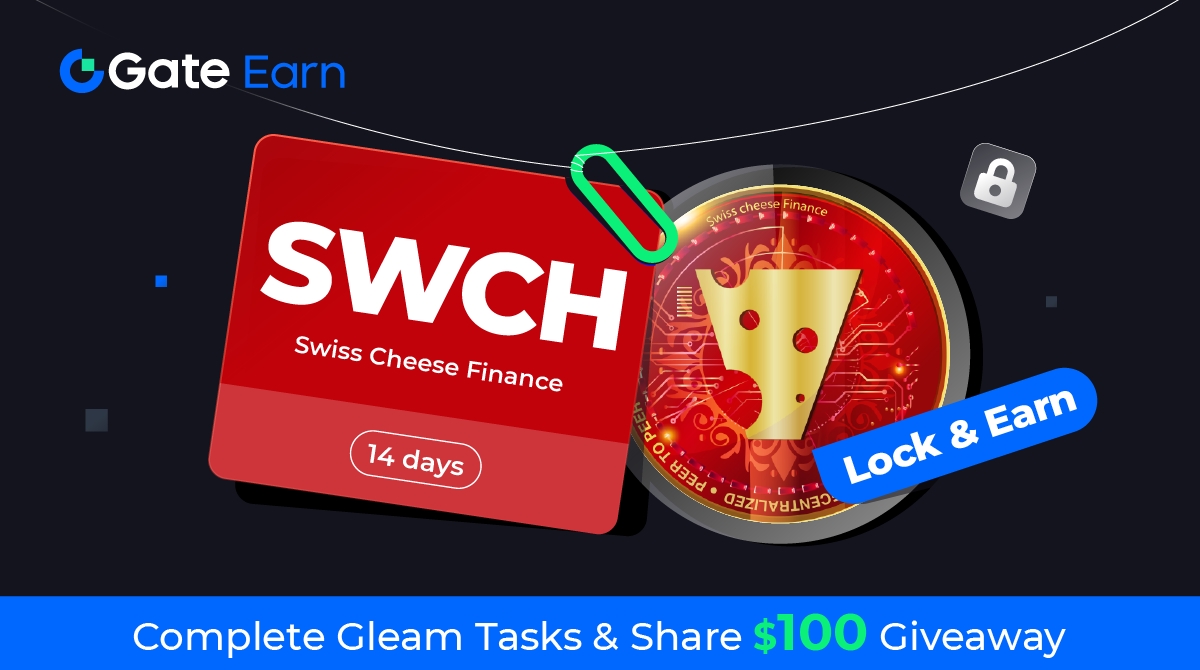 📢 240 ($100) $SWCH GIVEAWAY!
🌐 Participate now: gleam.io/WzI2t/gateearn…

✅ Follow @GateEarn & @Swisscheese_fn
✅ RT and Like this post
✅ Join our TG: t.me/gateio_GateEar…
✅ 🔐 HODL $SWCH: gate.io/hodl?pid=2433
➡️ Details: gate.io/article/36343

#GateEarn #Giveaway