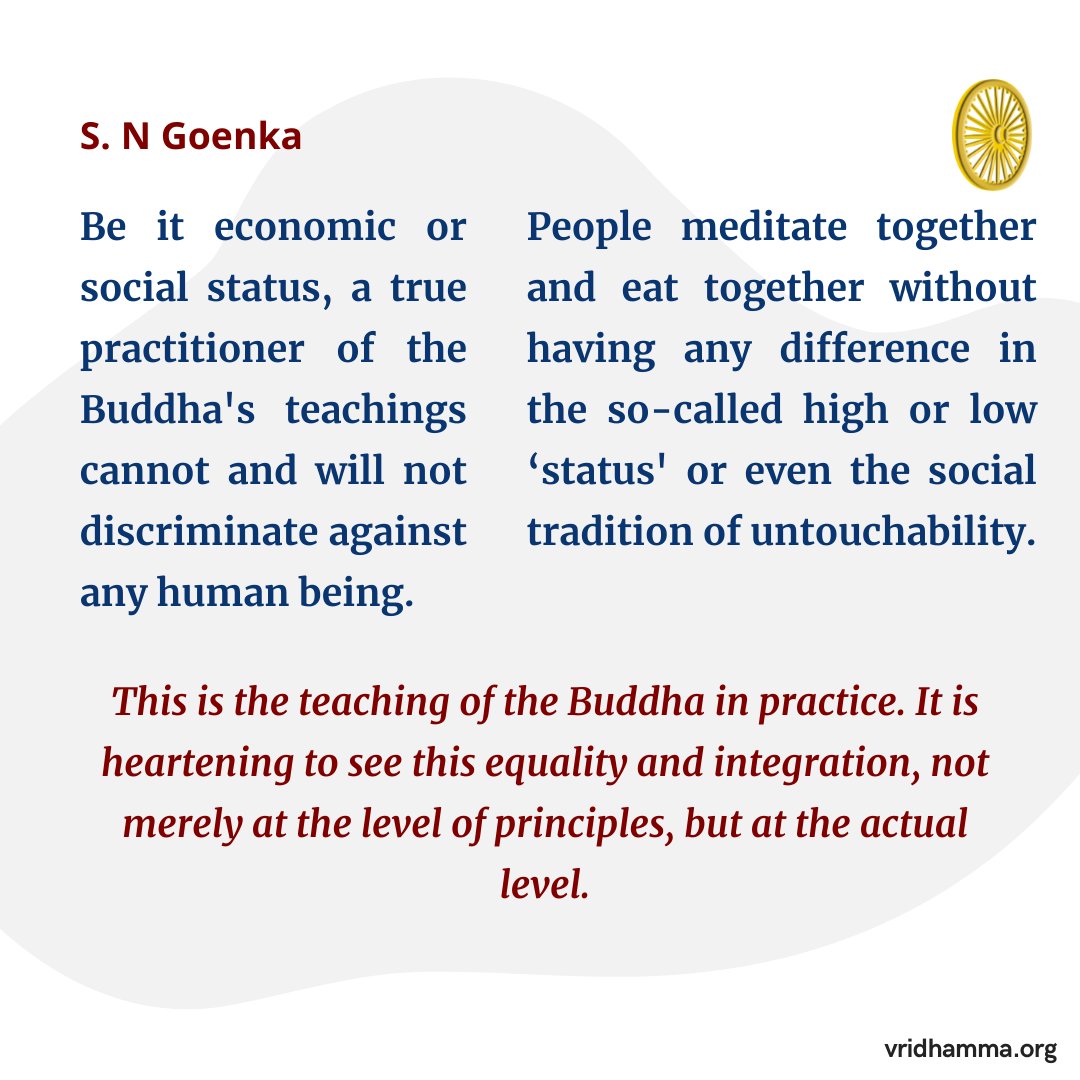 vridhamma.org
#Buddha #Dhamma #Sangha #Vipassana #Meditation #SayagyiUBaKhin #SNGoenka #buddhateachings #enlightenment #peace #meditatedaily #mettabhavana #mindfulness #spirituality #compassion #lovingkindness #meditate #meditationpractice #metta