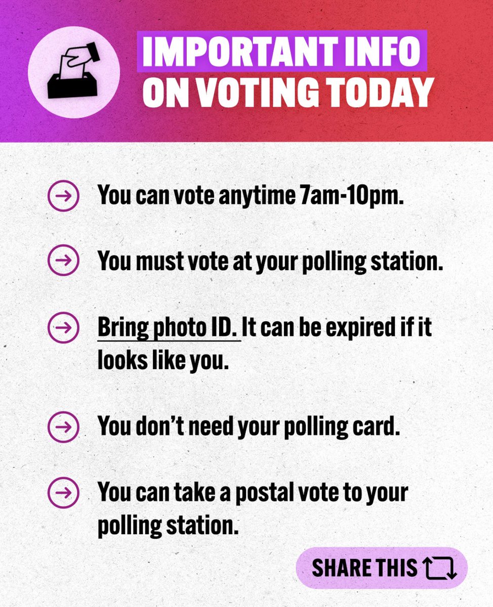 #NorwoodGreen & #Southall residents- The polls have officially opened. Your Vote counts! Come along and have your say in the Mayor of London and London Assembly elections. Find out where to vote: wheredoivote.co.uk #elections2024 #londonvotes #elections #MayoralElection