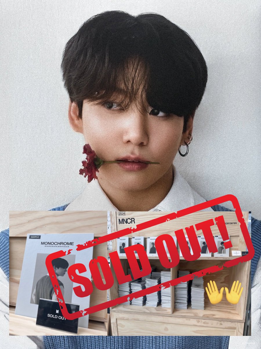 SOLD OUT KING JUNGKOOK STRIKES AGAIN! Jungkook’s DOUBLE STOCK of his MONOCHROME Postcard Book has been SOLD OUT AGAIN from the “BTS POP-UP : MONOCHROME” in Seoul South Korea… THE DEMAND IS SO REAL🔥🔥🔥💅🏻🤩 JUNGKOOK is the ONLY SOLD OUT and the ONLY member who has double…