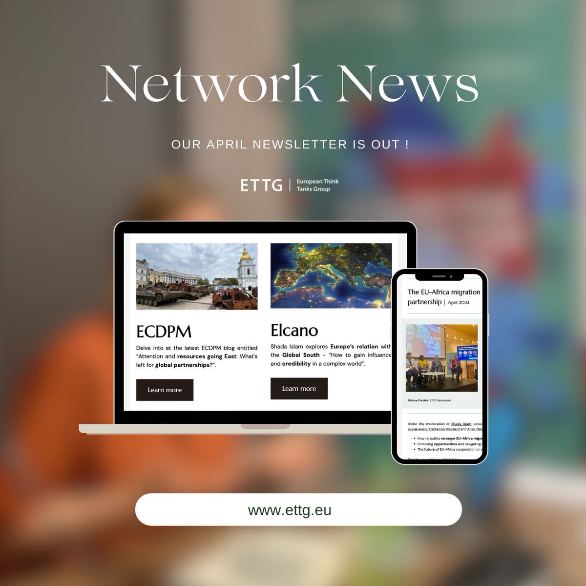 Our April newsletter is out 🌎 Explore the latest network news, events, member publications. Latest edition - bit.ly/3Qma1aM Join us if you haven't yet - bit.ly/45PJVCM
