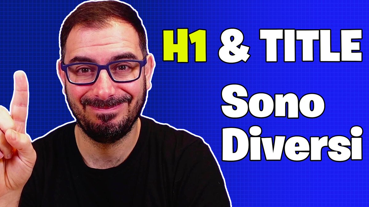 H1 e Title NON POSSONO essere uguali!
youtube.com/watch?v=Krk_v1…

Ottimizzazione e SEO nascondono molte insidie.

Per la rubrica Q&amp;Tave ecco la mia risposta alla domanda di Manuela Amorese con esempi concreti ed eccezioni!