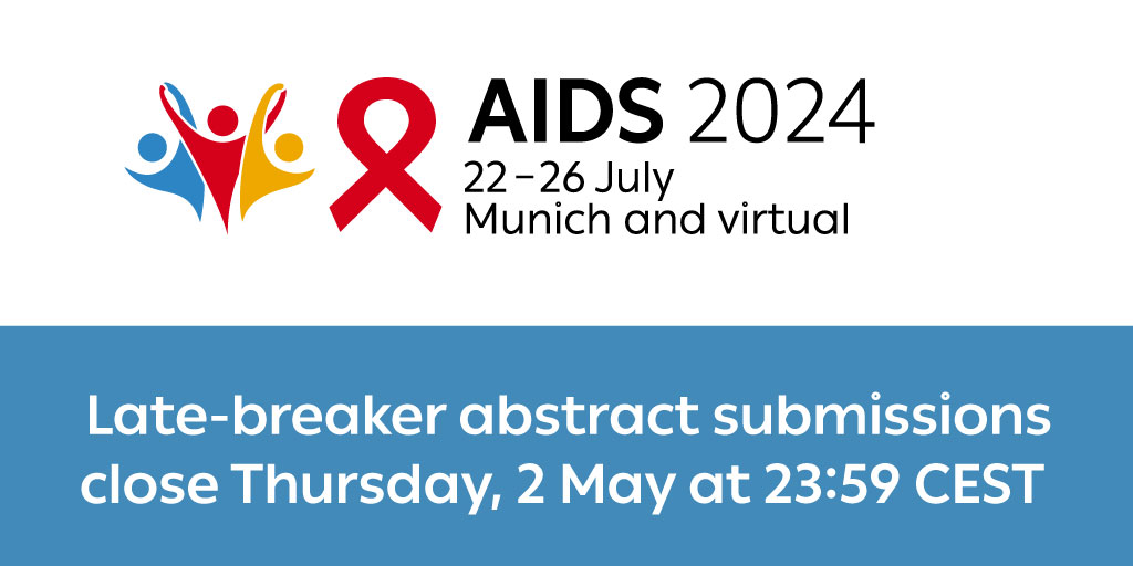 📣 Final call! #AIDS2024 late-breaker #abstract submissions close today! ✅ Submit a late-breaker abstract now for the potential opportunity to present your research at the world's largest conference on #HIV and AIDS! aids2024.org/abstracts