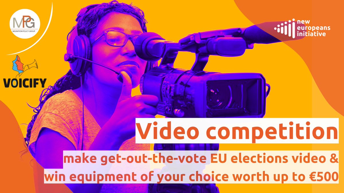 📢Attention all New Europeans!
🇪🇺 Ready to make your voice heard in the #EUelections2024? 🗳️
🎥Join our video competition and win equipment worth up to €500! 🏆
Competition details 👉bit.ly/3UlYdGF
#UseYourVote #EUisU