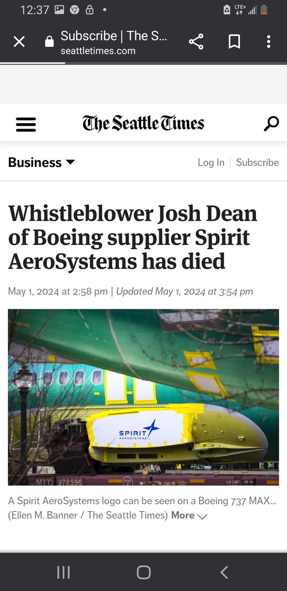 #BoycottBoeing #JoshDean #TheSeattleTimes #JohnBarnett #Nothingtoseehere #WhistleBlower #truthtalk #Boeing #AeroSystems