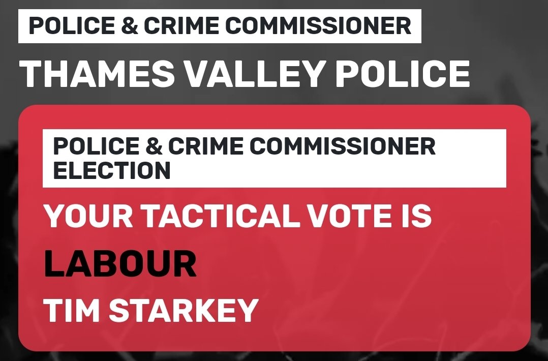 @timbearder Or, given Labour came second to the Tories in all three Thames Valley PCC elections to date despite Lib Dem claims that they are the main challenger, vote Labour stopthetories.vote/pcc/thames-val…