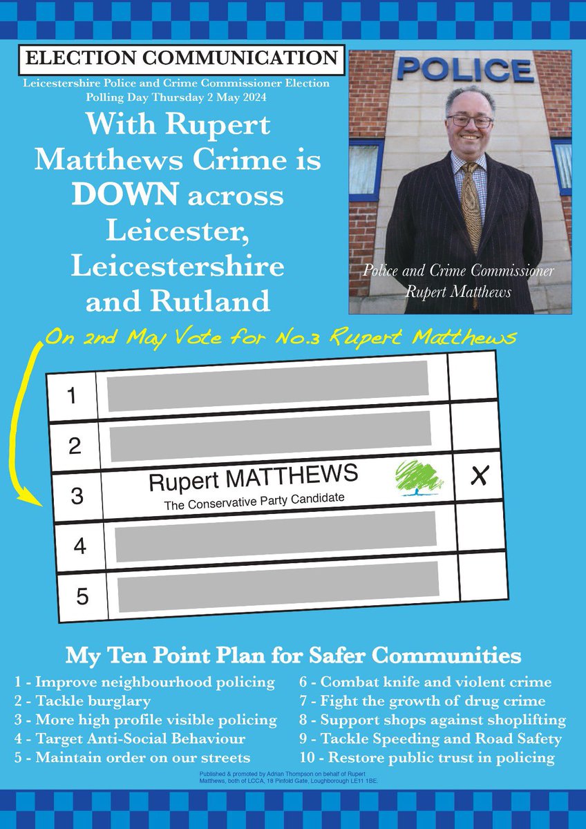 One Clear Choice for Leicestershire as we prepare for the polls…@Rupert_Matthews