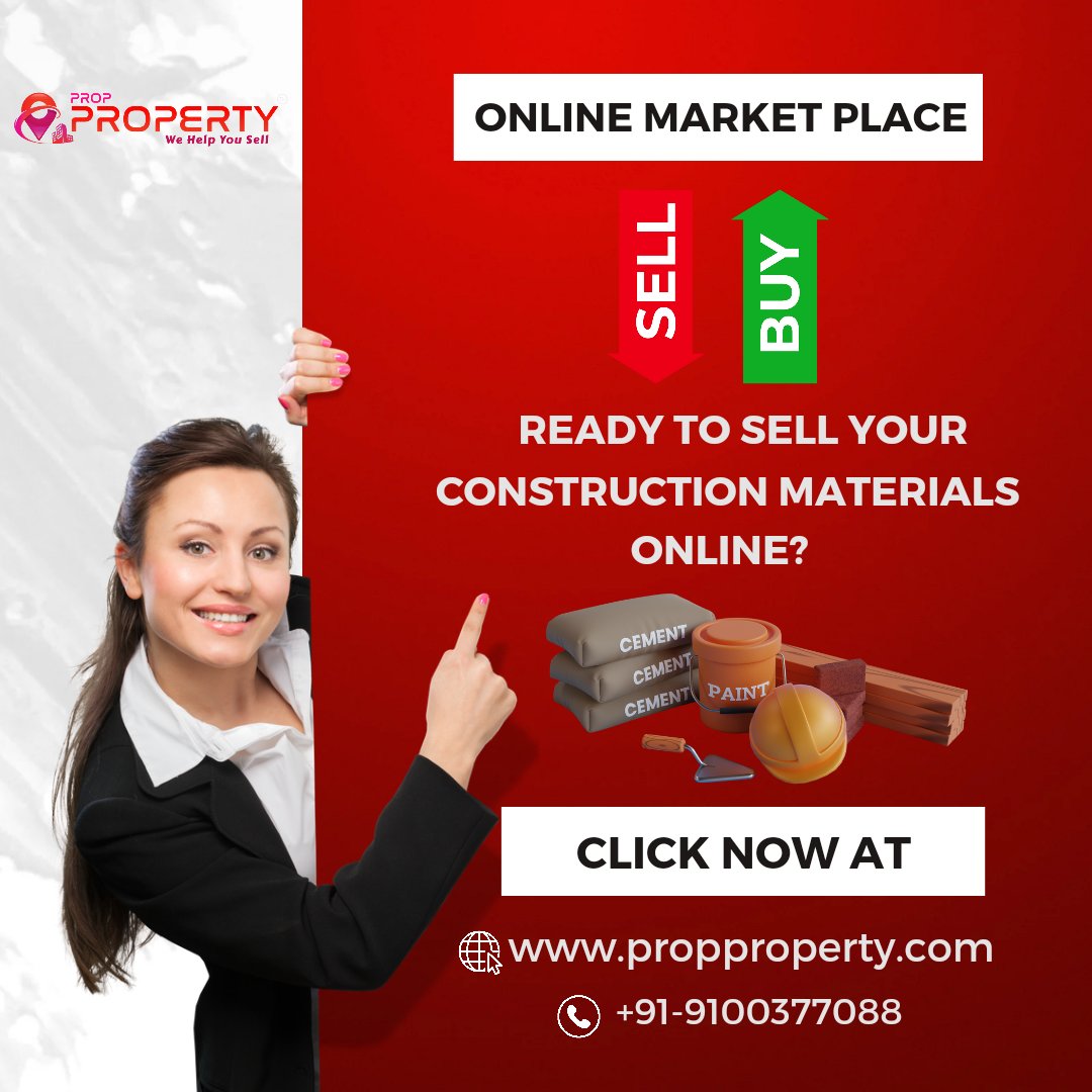 Ready to sell your construction materials online? Click now at propproperty.com! #ConstructionMaterials #OnlineMarketplace #Propproperty #BuildingMaterials