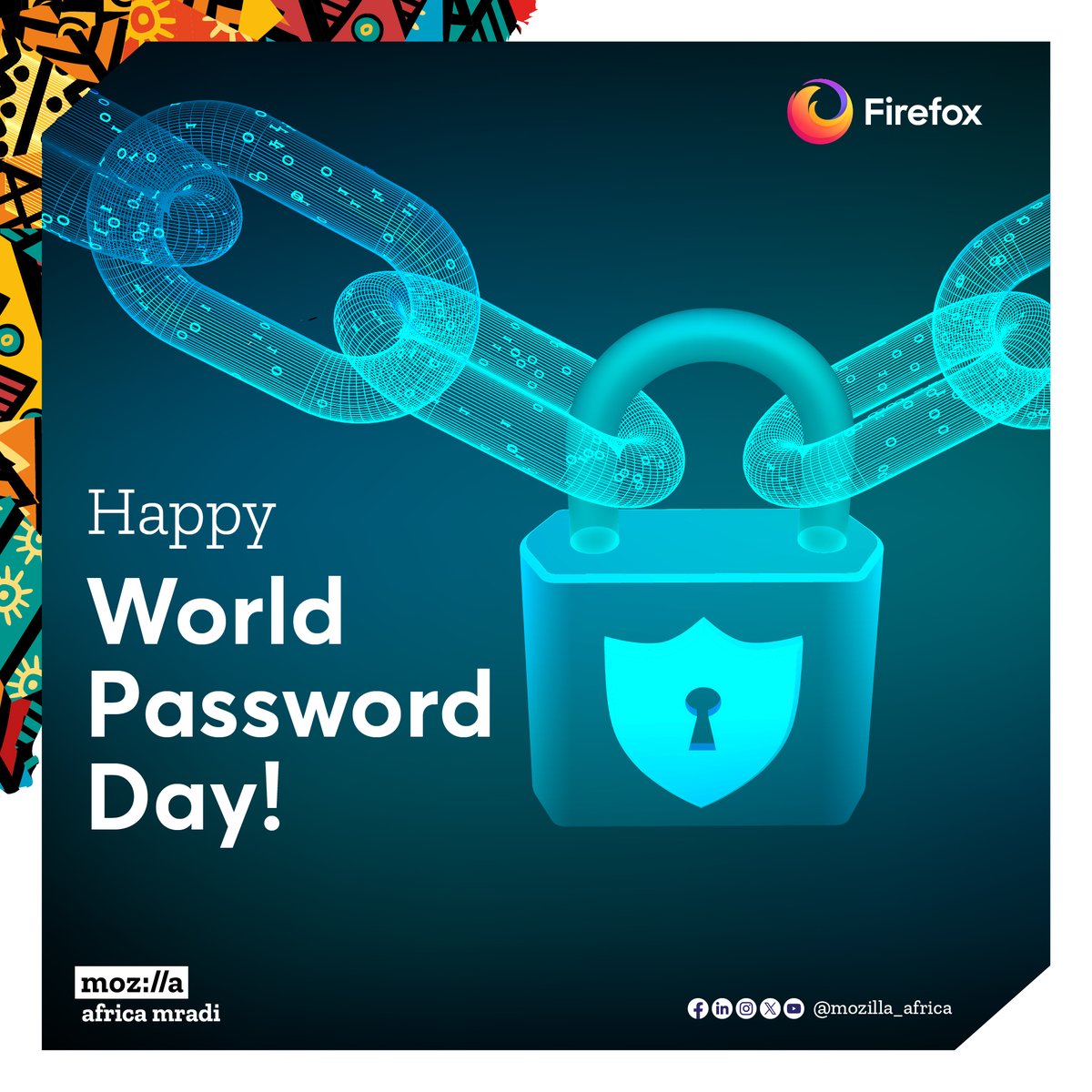 Every 39 seconds, a new web attack occurs - that's 2,244 daily! On #WorldPasswordDay, remember: strong, unique passwords for each account are crucial for a healthy internet. Fortify your digital defenses and surf with confidence! 

#MozillaAfricaMradi #Firefox #OnlineSafety