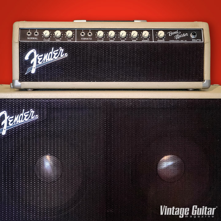 1963 Fender 6G7-A Bandmaster Those who love vintage amplifiers are often fascinated by little anomalies that present themselves in an otherwise period-correct specimen, and when that amp is a mint-condition sweetheart... @Fender READ THE FULL ARTICLE: vintageguitar.com/62266/1963-fen…