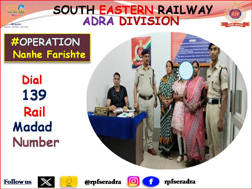 #OperationNanheFarishte On 01.05.2024, RPF Out Post Sonamukhi of Adra Division rescued one minor girl aged about 16 years from Sonamukhi Railway Station and she was handed over to her mother. @RPF_INDIA @rpfser @ADRARAIL @serailwaykol