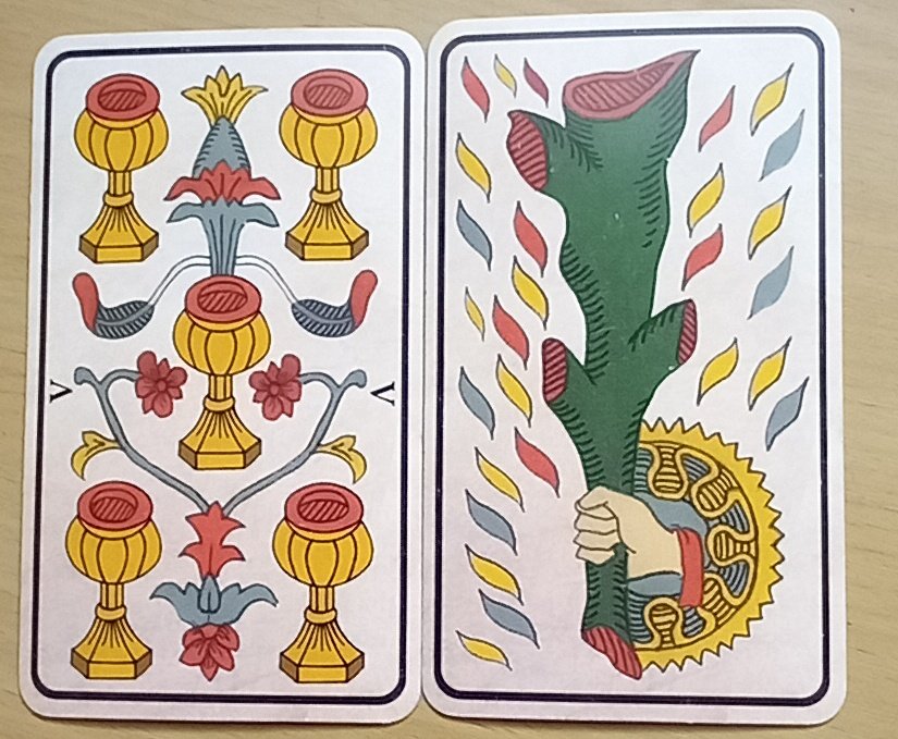02/05/24 #Tarot of Marseilles by Pitisci 5 of Cups Ace of Wands Maybe in recent days your #emotions have been unstable. Frustration, anxiety and overthinking to the degree that you see only negatives. This will change! New energy is rising within you and with it....#optimism