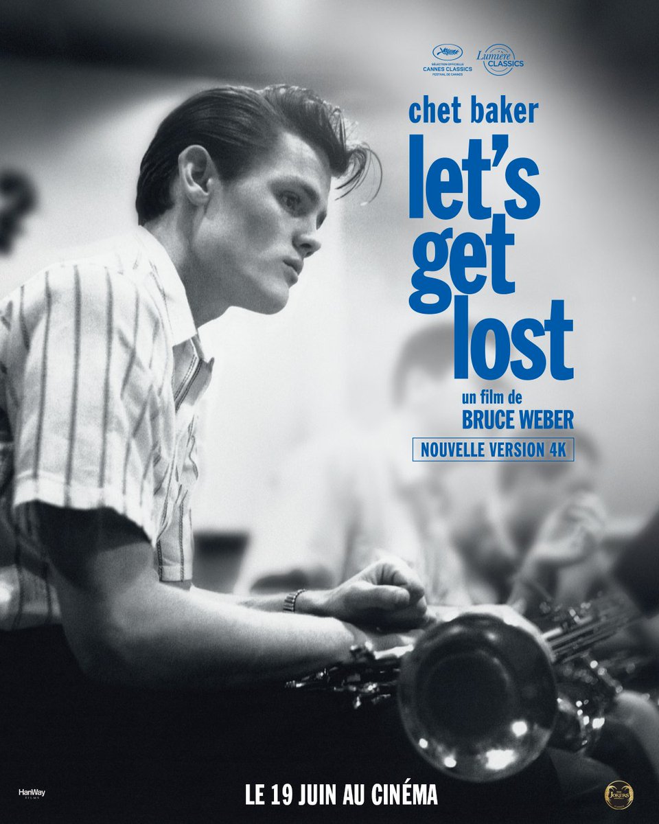 Chet Baker, une légende, pour toujours. Le documentaire mythique sur Chet Baker revient sur grand écran dans une nouvelle version restaurée en 4K qui sublime les images en noir et blanc de l'enfant terrible du jazz. Let's Get Lost, réalisé par Bruce Weber. Le 19 juin au cinéma.