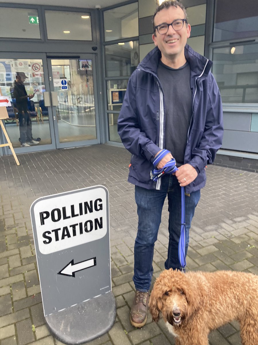 I’ve voted. Have you? #DogsAtPollingStations