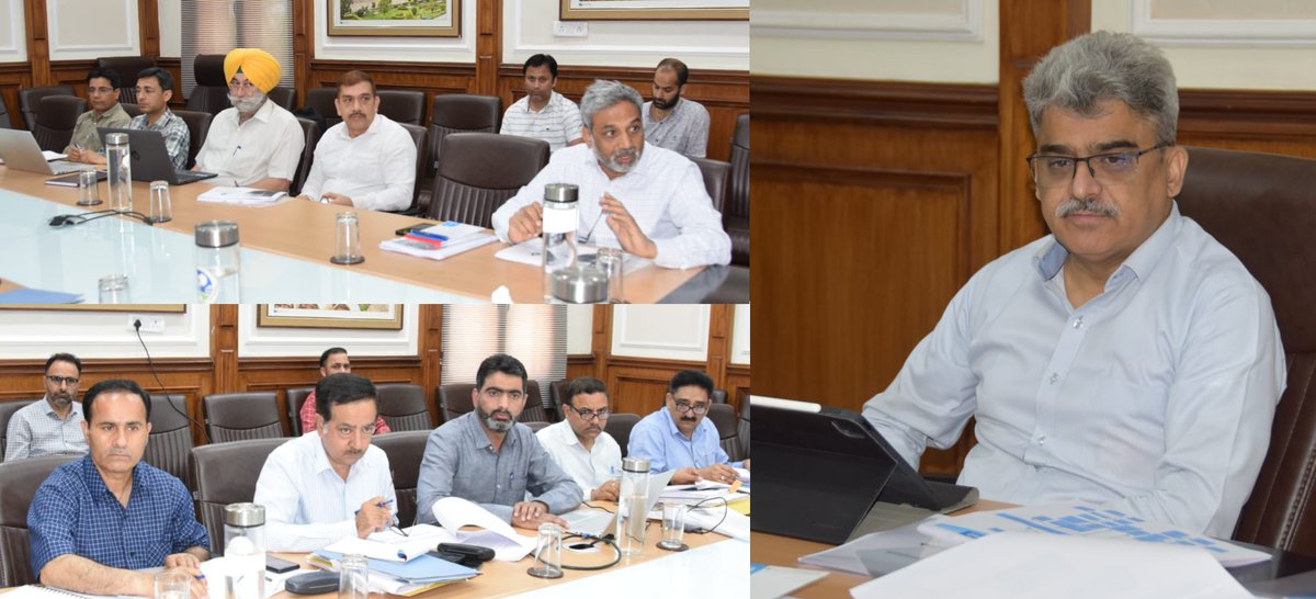 CS, Atal Dulloo, reviewed progress on providing Functional Household Tap Connections to the beneficiaries under Jal Jeevan Mission across J&K. ✅ACS Jal Shakti, Shaleen Kabra revealed that till date the Mission has achieved 78% of its target. @JJM_JK @diprjk @jaljeevan_