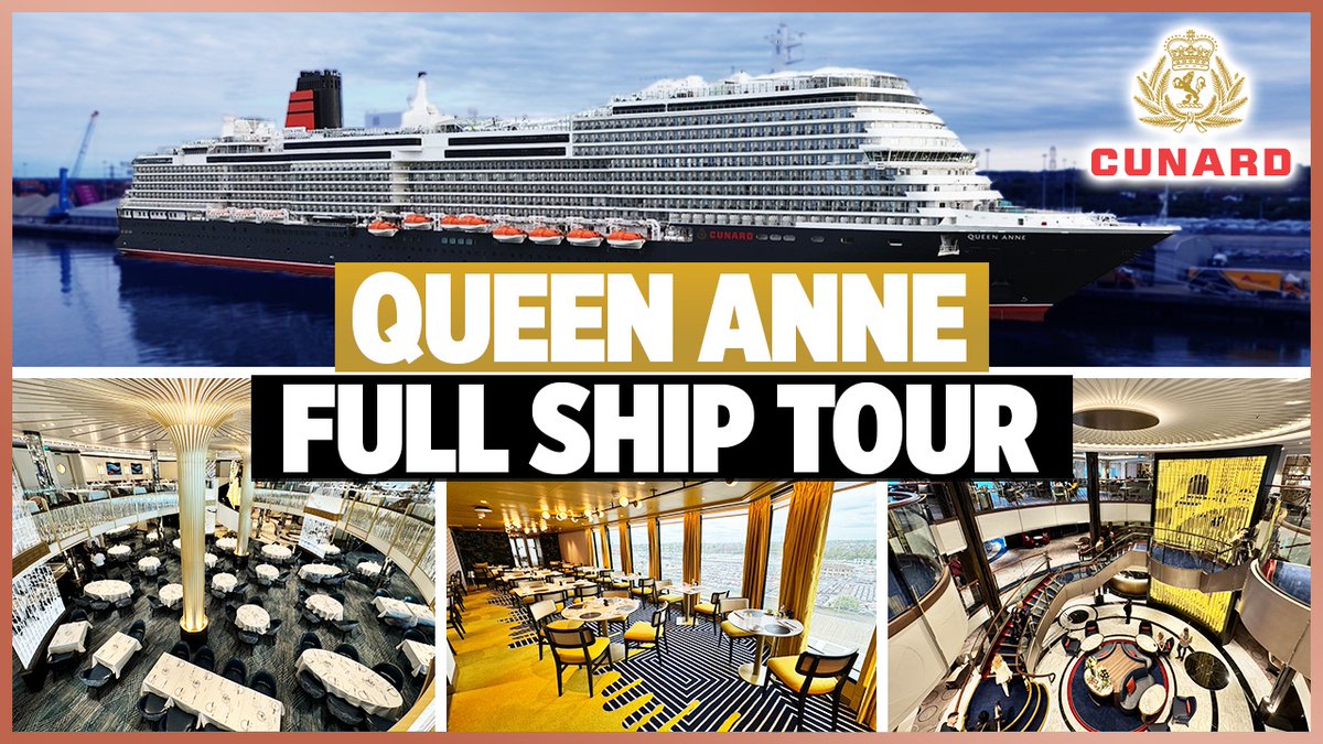 The VERY FIRST Queen Anne Full Ship Tour is now on YouTube, and its filmed in 6K Ultra HD 🚢 #queenanne #cunard #CruiseNews 

youtube.com/watch?v=lKuYCD…