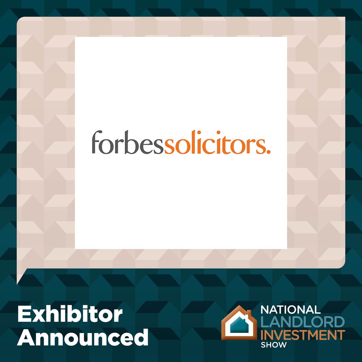Welcome back to @ForbesSolicitor who will be exhibiting at our Manchester Show on 15th October after their success exhibiting with us in 2023. Click here tinyurl.com/y8rmykn9 to register for free tickets. To become an exhibitor please visit tinyurl.com/ywjnms6b 🏡
