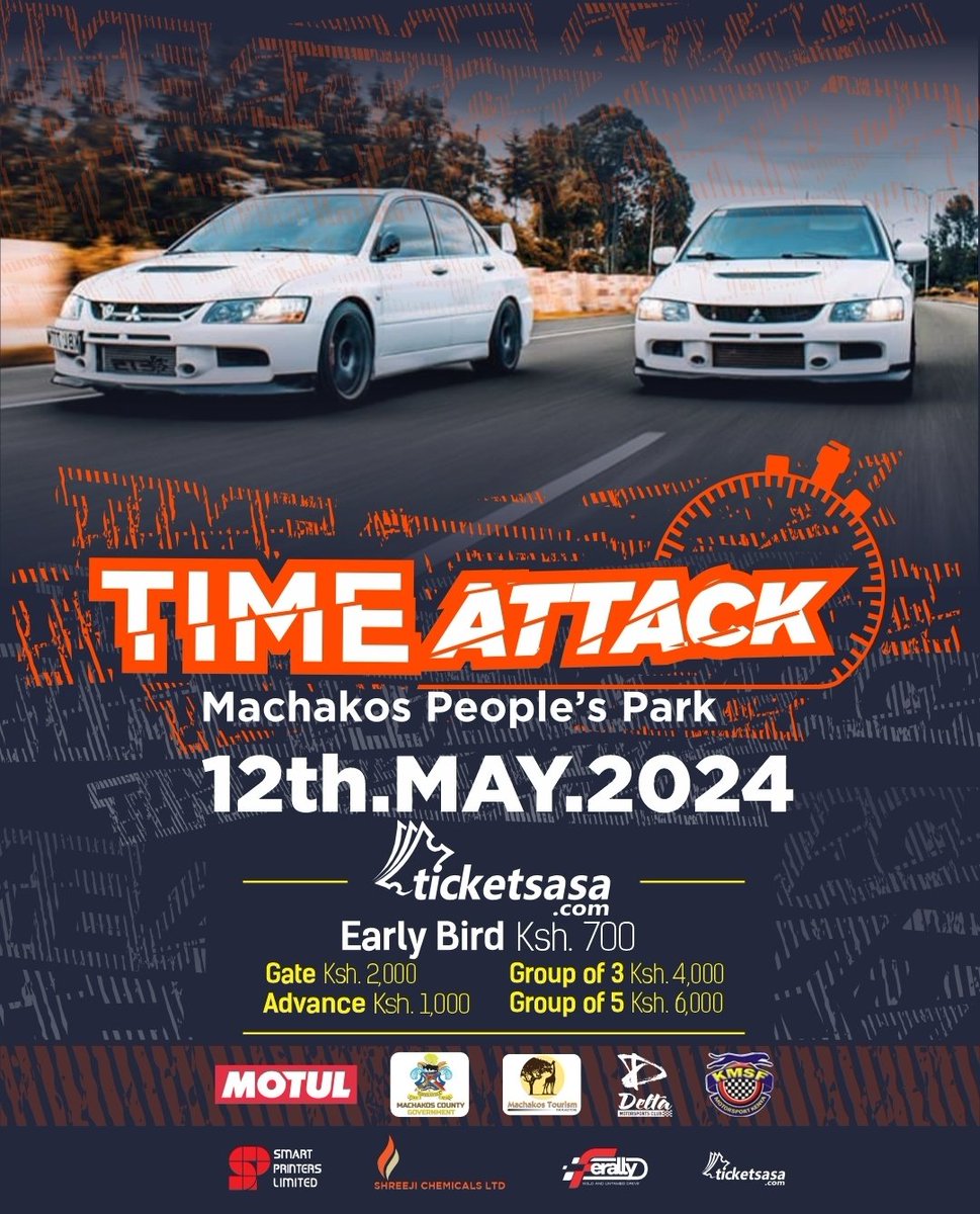 MachakosTourism's tweet photo. This May we enter into the Kenya National Tarmac Championship Round 2 at #MachakosPeoplesPark hosted by Delta Motorsports Club in partnership with Machakos Tourism. Grab your early bird tickets & gear up for fast cars & an awesome family day out. #Racing #tarmacracing #KNTC https://t.co/WHFcSpKvdL