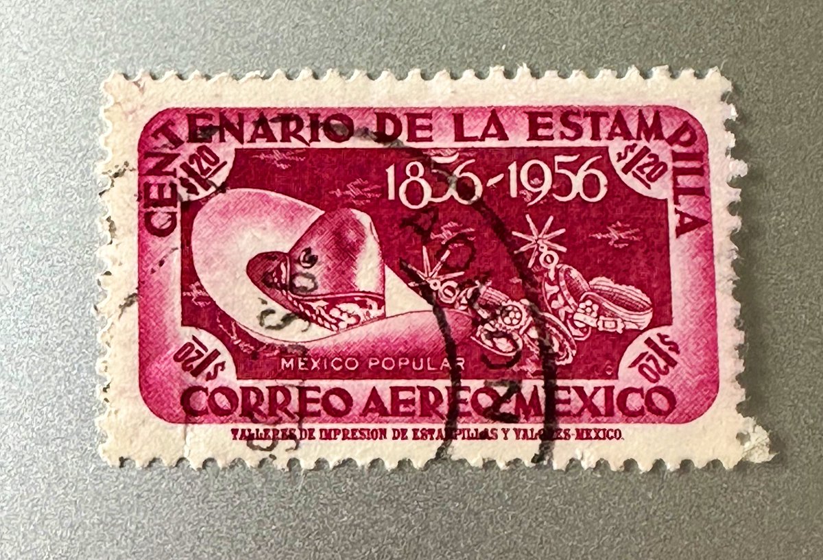 Hola mis increíbles amigos! Today’s Stamp of the Day is this $1.20 peso stamp from Mexico. Issued - 1956 Type - Commemorative Airmail Print Method - Recess Please share your stamps from 🇲🇽 and have the best day possible. #stampcollecting #philately #stamps