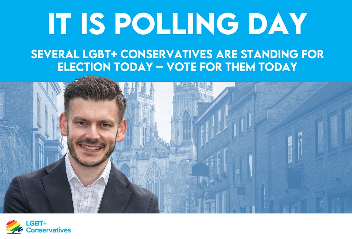 LGBT+ Conservatives are standing for election all over the United Kingdom today. @keane_duncan is standing to be the first @Conservatives Mayor for York and North Yorkshire. Vote for Keane today for a better future for York and North Yorkshire ⬇️