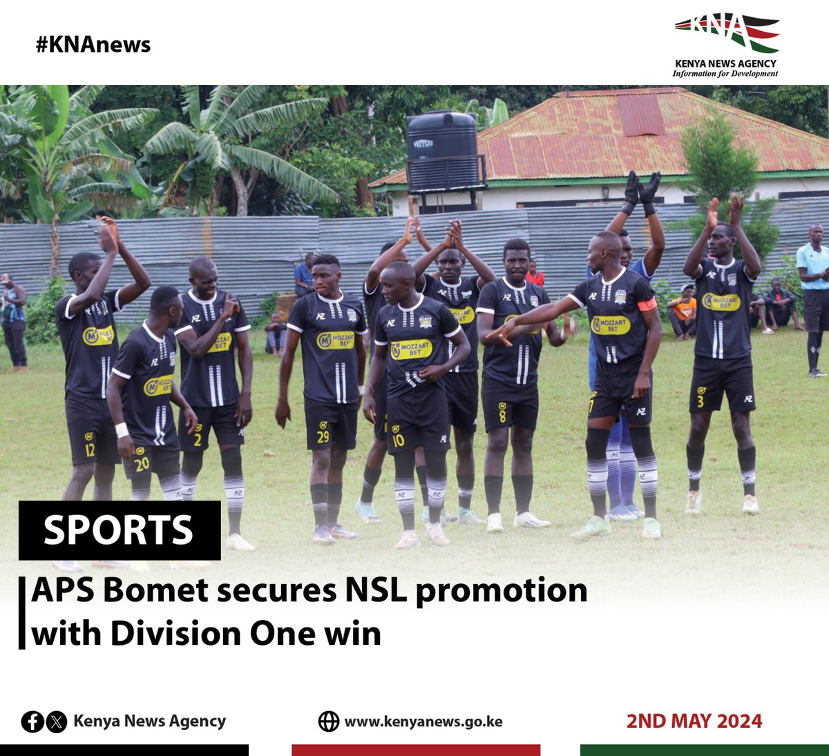 APS Bomet secures NSL promotion with Division One win. tinyurl.com/299de8bd @SpokespersonGoK