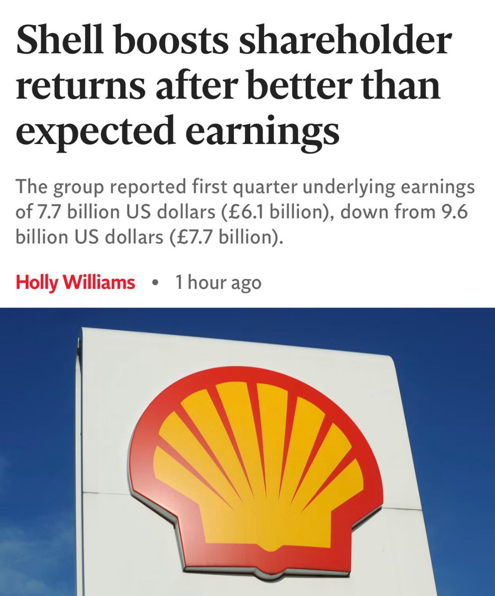 BREAKING: Shell made £6.1 billion in profits and is giving billions to shareholders, while pensioners, families and workers are counting every penny. Our energy system is broken. Our government must start putting ordinary people’s interests before big polluters profits.