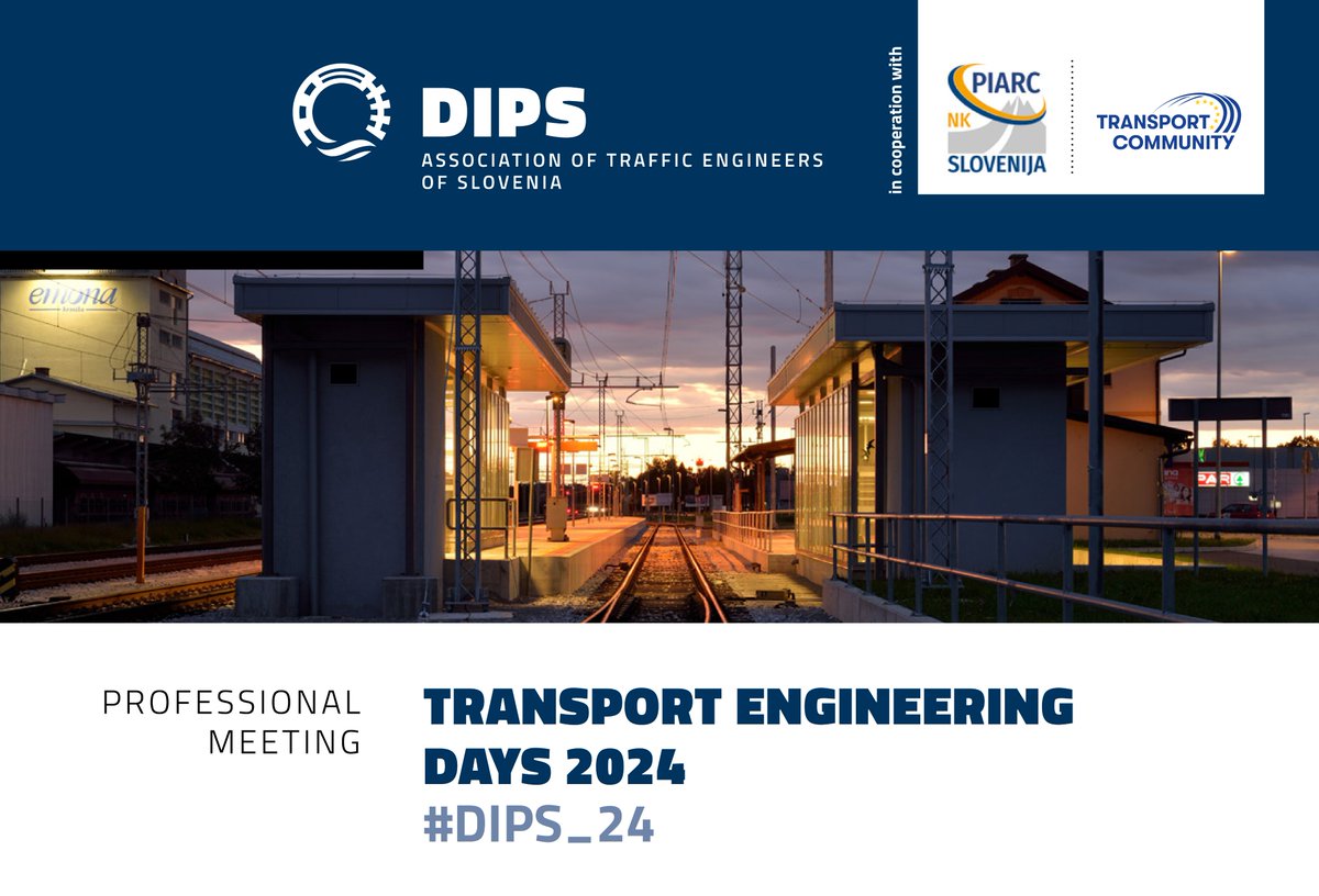 We are happy to partner w/ Slovenian Association of Traffic Engineers for Transport Engineering Days 2024. We'll focus on discussing traffic capacity & transport engineering, & organise our Road Technical Committee. Share your experiences at #DIPS_24👇 tinyurl.com/yjvczd7y
