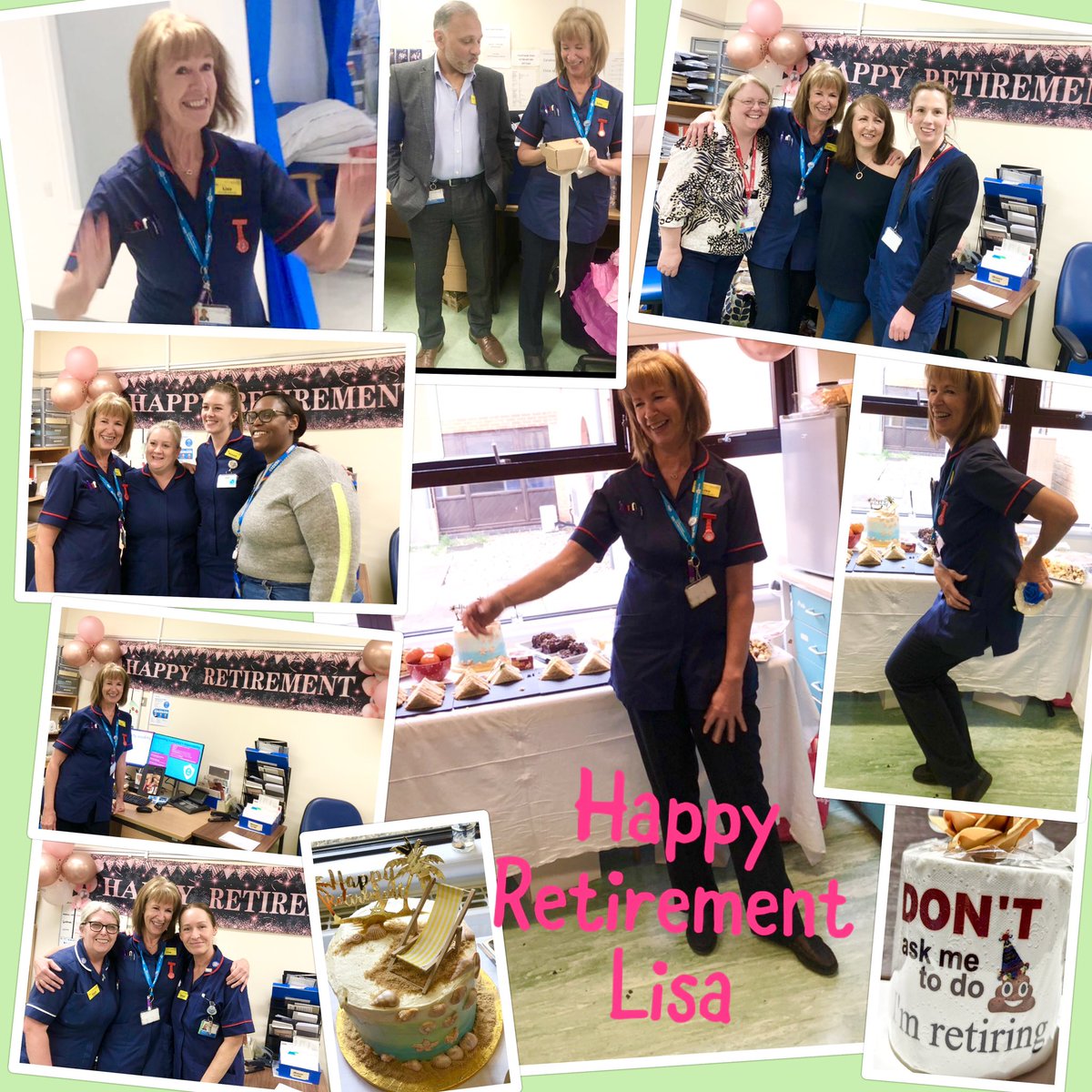 Happy Retirement to Lisa 🌟KGH wonderful stoma nurse. She will be missed by us all especially her patients Enjoy every minute of the next exciting chapter ☀️ 🛶 🍷 @skelton37 @HayleyT01106111 @LauraKa35842536 @BHRUT_NHS @amanthesurgeon @BHRTeamSurgery