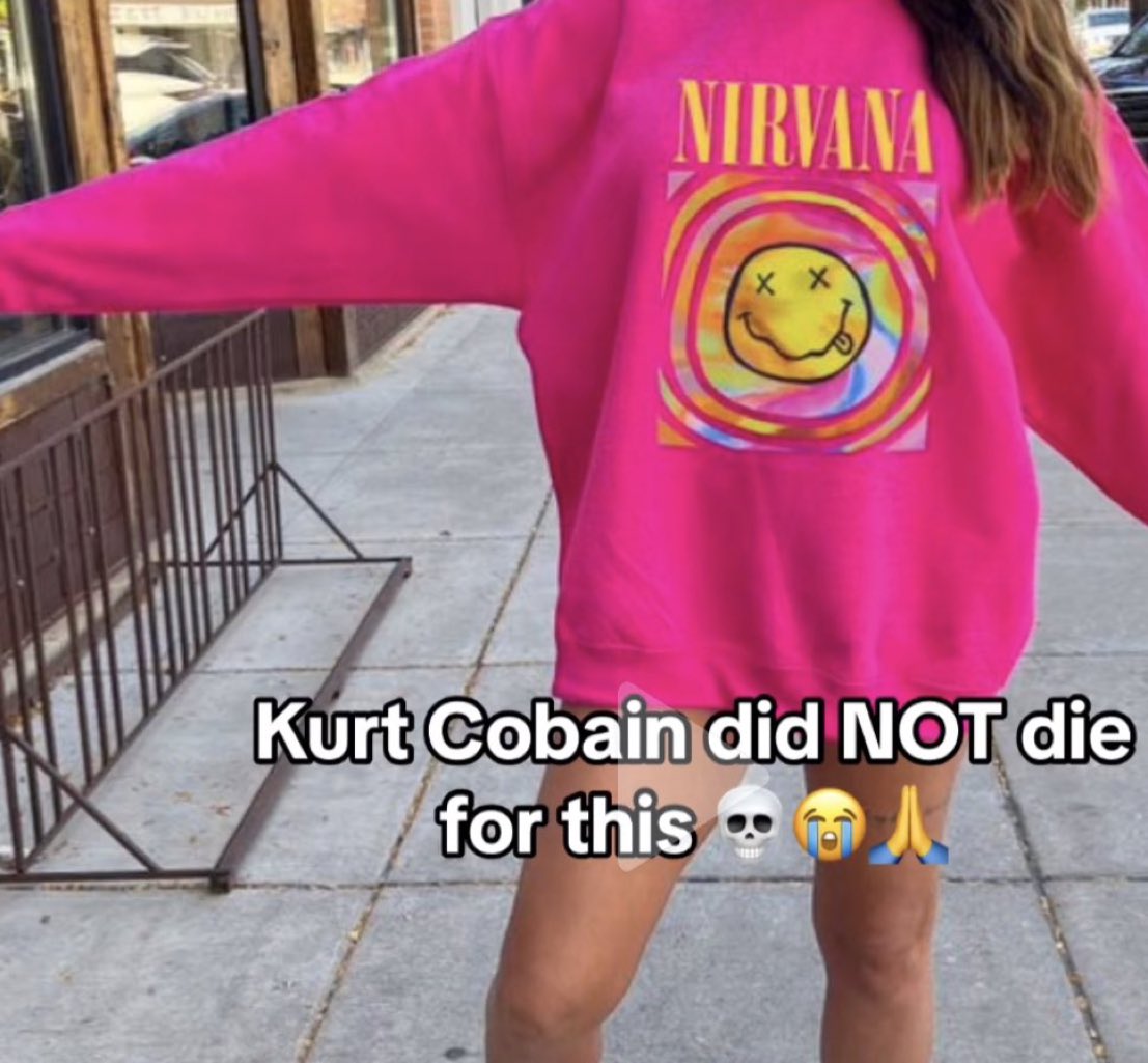 Kurt Cobain literally wore a dress STFU
