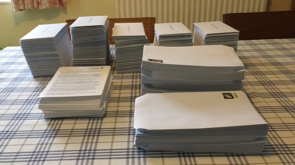 500 Scholarship packs ready to assemble 😀 Coffee ready, and @billybragg @wheatus  and @taylorswift13  queued up. We’re off! #sixthform #post16 @ActionTutoring @CoachBrightUK @AccessProjectUK