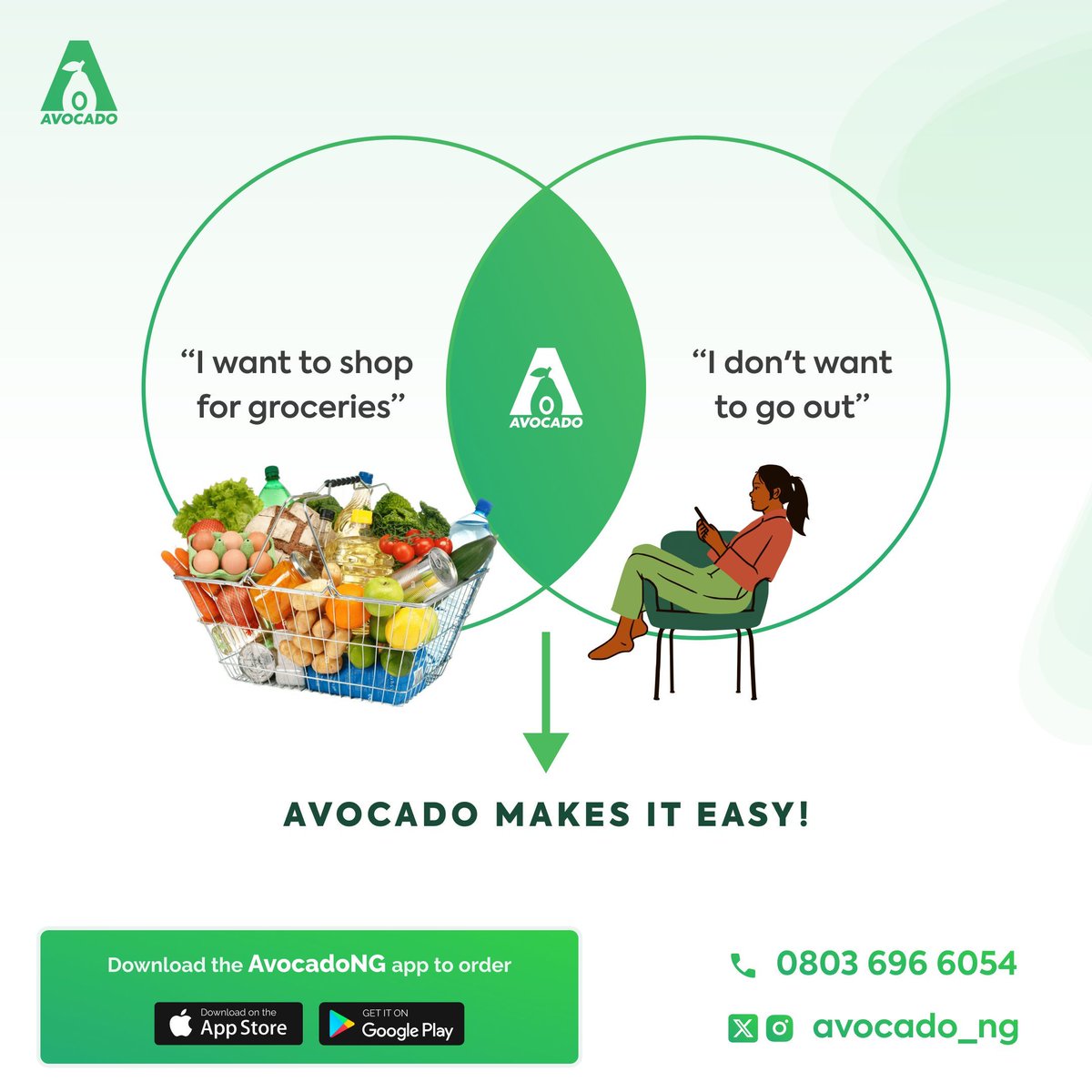 We are the emissary of convenient shopping experience. 
Download the Avocado  NG app today to enjoy the soft life.

#AvocadoNG #avocado_ng #ordernow #delivery #akure #groceries #groceryshopping