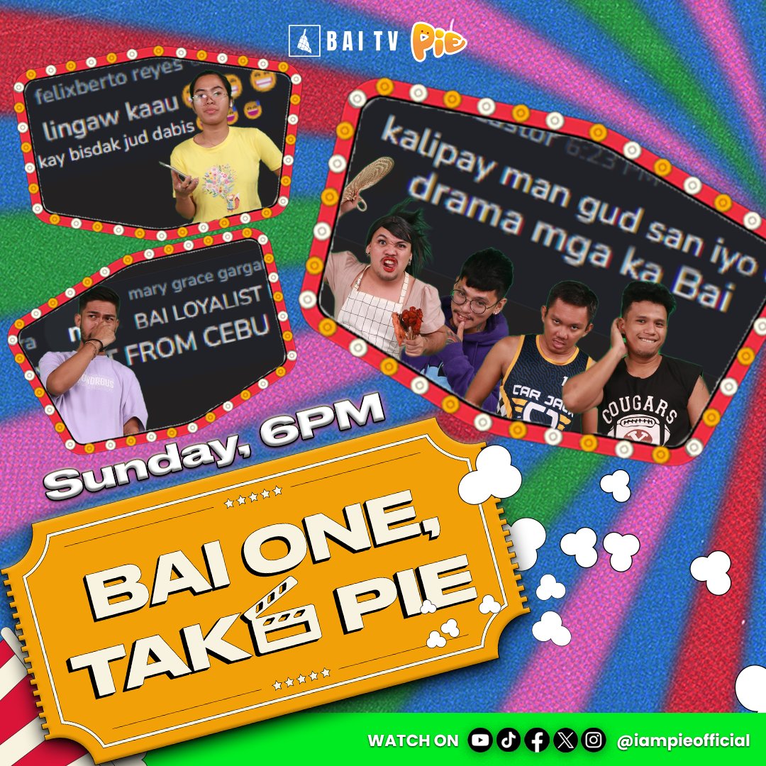 Ano kaya ang say ng ating mga KatroPIE BAI's sa ating #BaiOneTakePIE? Comment below katroPIES kung ano pa masasabi niyo! 😊