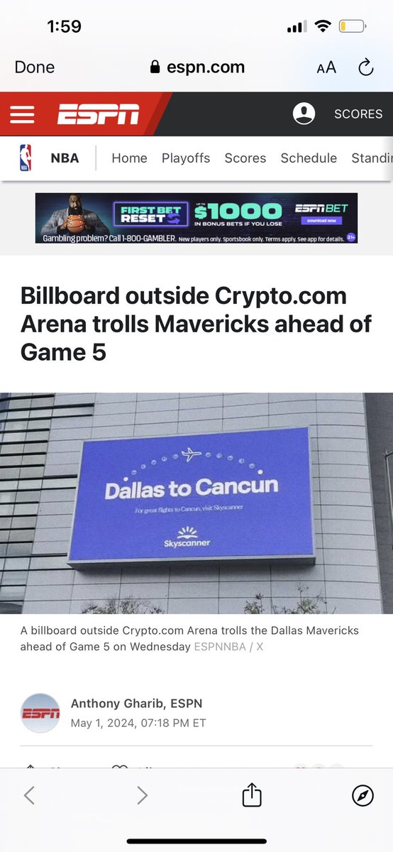 Clippers put up a billboard to troll the Mavs saying “Dallas to Cancun” and the Mavs bussed they ass by 30 😭😭😭😭