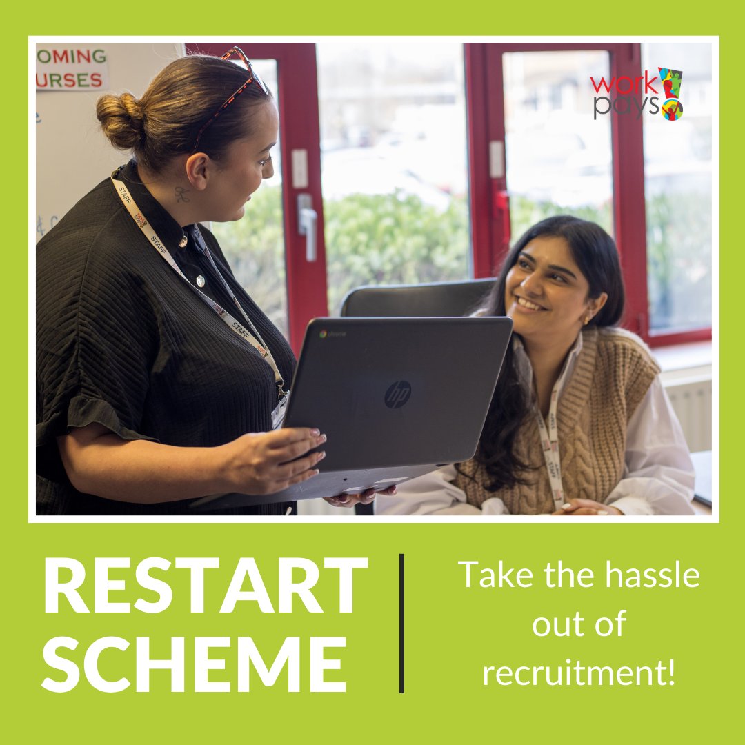 From personalised coaching to weekly job clubs and interview preparation workshops, we provide all the tools and support needed.

Bringing you the recruits you need FREE OF CHARGE!

#Restart #EmploymentOpportunity #CareerDevelopment #Workpays