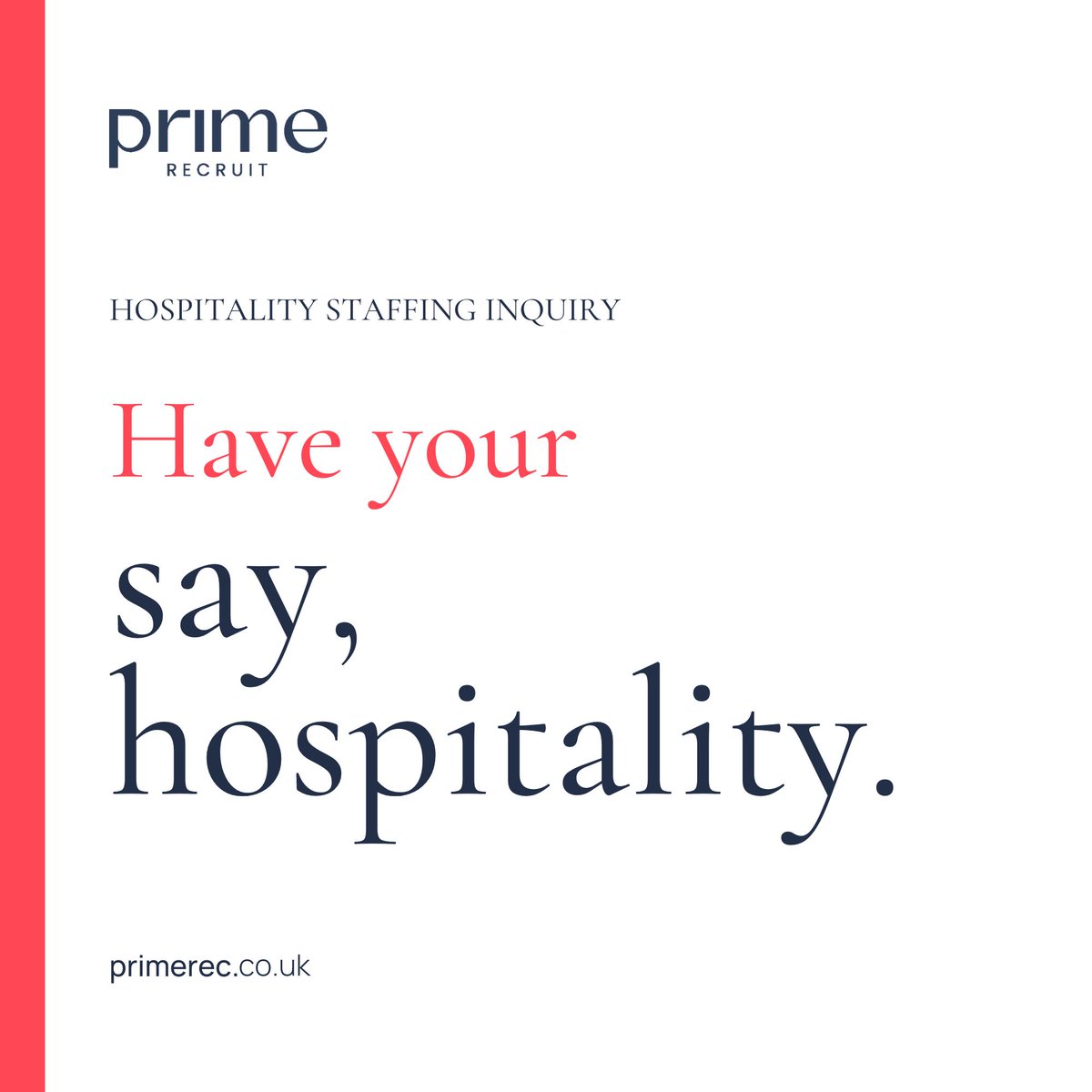 The All-Party Parliamentary Group for #Hospitality & Tourism is asking businesses to make submissions to its industry staffing inquiry.

Submission deadline of written evidence is 14 June, should be no longer than 1,500 words and can be sent to: policy@ukhospitality.org.uk