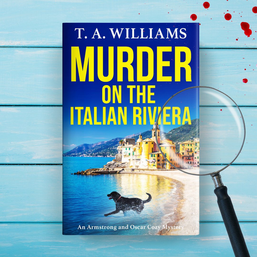 Can Dan sniff out the truth about this case before Oscar's cold wet nose causes havoc? 🔎 Happy publication day @TAWilliamsBooks 🎉 The latest adventure featuring your favourite sleuths #MurderontheItalianRiviera is out today! Start reading: mybook.to/italianriviera…