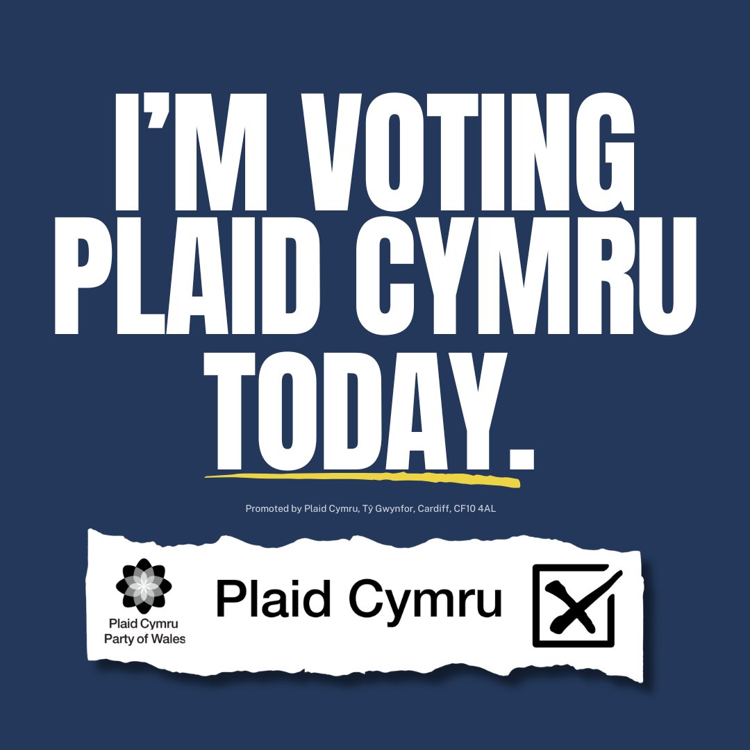 🏴󠁧󠁢󠁷󠁬󠁳󠁿 Retweet if you're voting for Plaid Cymru today in the PCC elections! 🔃

☑️ For fairer funding, policing that fits the needs of our communities, and a fully devolved justice system

#VotePlaid #YourVoiceMatters ❤️