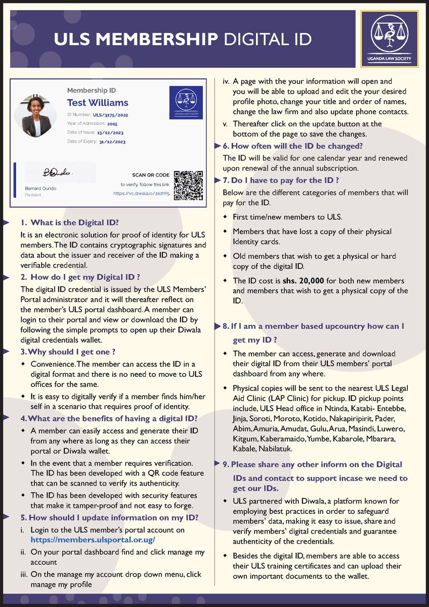 Here are answers to the most frequently asked questions about the ULS Membership Digital ID. #LetsgoDigital