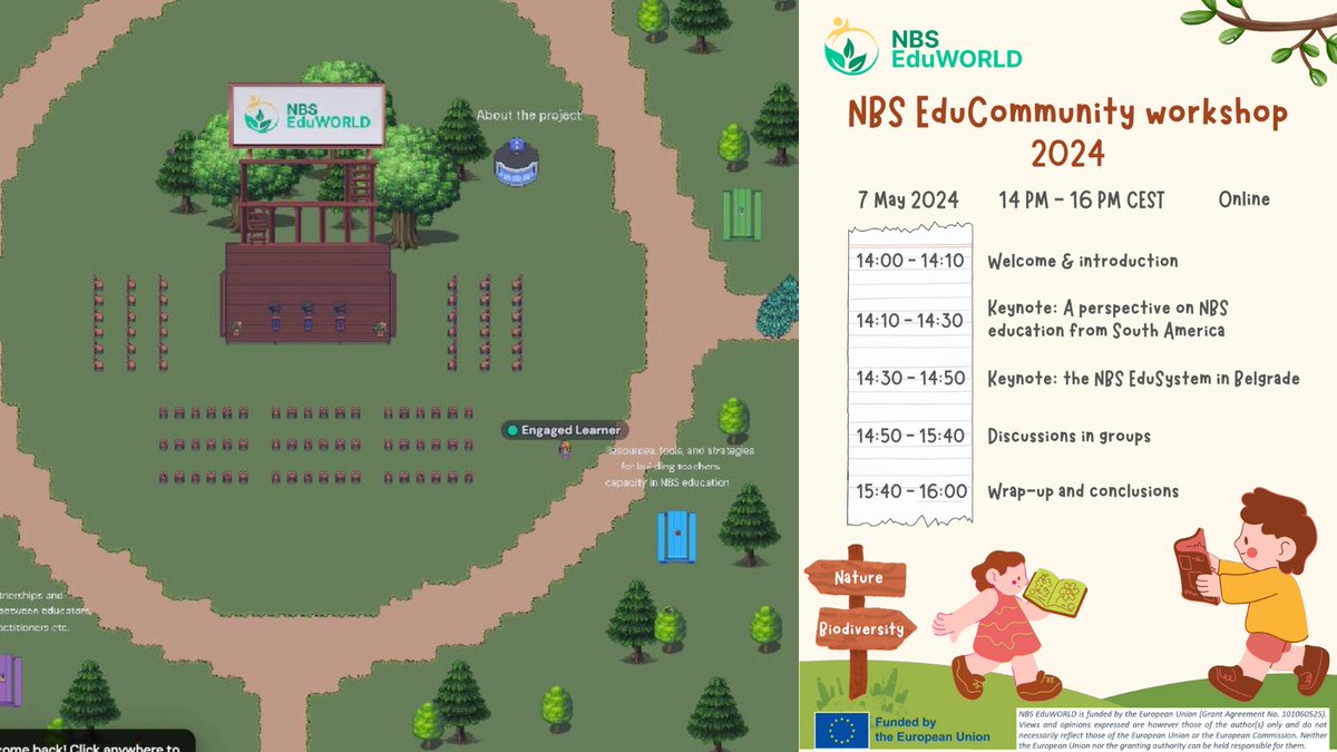 Gather round & get ready to meet peers in 🧑‍🤝‍🧑Gathertown in our upcoming EduCommunity workshop 📅7 May 14 CEST 💻 The interactive format will be the perfect place to engage on the latest topics for shaping the future of #NbSeducation 🛝 Register today! 📝bit.ly/49J0kLp