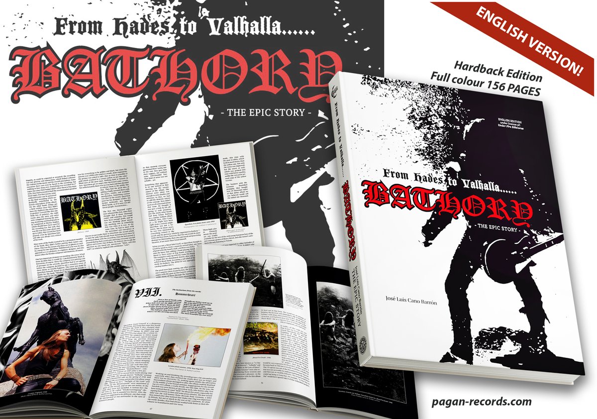 ⚔️ BATHORY biography book to be published for the first time in English! ⚔️ ⚡Pagan Records and Monomaniax announce the English-language edition of “From Hades to Valhalla... BATHORY - The Epic Story” by José Luis Cano Barron ⚡Pre-order now! tinyurl.com/24puj3ft
