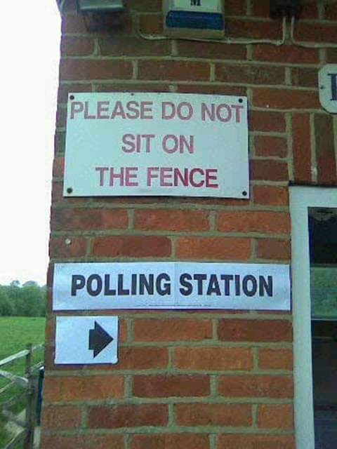 Always good advice for election day.