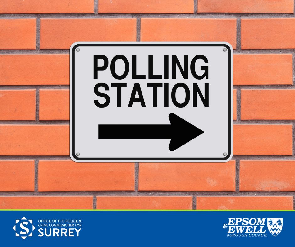 Don't know where your polling station is? Your polling station is detailed on your polling card or you can look up the location of your polling station via the My Epsom & Ewell section of our website - orlo.uk/8pxFh #PCCElections