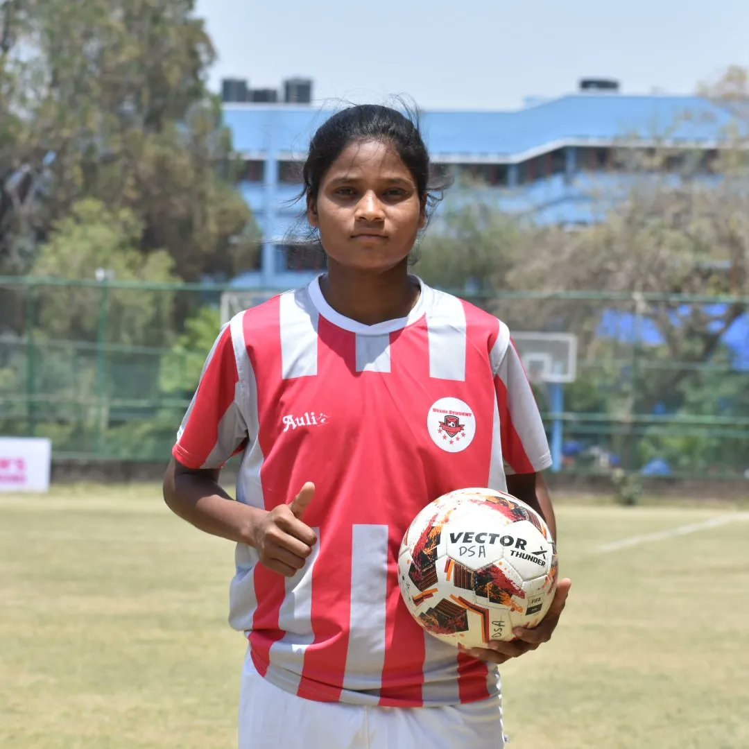 Happiness over victory : Delhi Students had clinched a 3️⃣-0️⃣ win over R&R FC in today's game of the DSA Women's Championship 2023-24 🏆

Debika Tanti from Delhi Students FC has become the Player of the Match 🏆

#footballdelhi 
#DSAWC #WomensChampionship 
#indianfootball