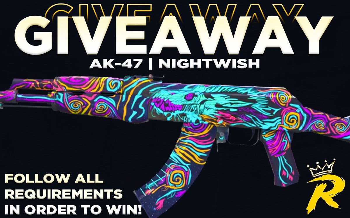 💸 AK-47 | Nightwish [$35] 💸
💎 CSGO/CS2 Skin Giveaway 💎

⏩ Follow @RewardifyGG
🔁 Retweet
⬇️ Like + Subscribe ⬇️
youtube.com/watch?v=LjtnYx…
❗️ Watch the entire video to the end ❗️

🔜 Winner will be picked in a few days! GL!