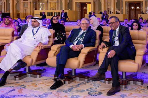 Our co-chair @BillGates joined @DrTedros at #SpecialMeeting24 in #Riyadh over the weekend, we reaffirmed our commitment to eradicating polio in partnership with @KSAMOFA.

Along with @WHO, @UNICEF and other partners, we will deliver vital health services to help end polio once